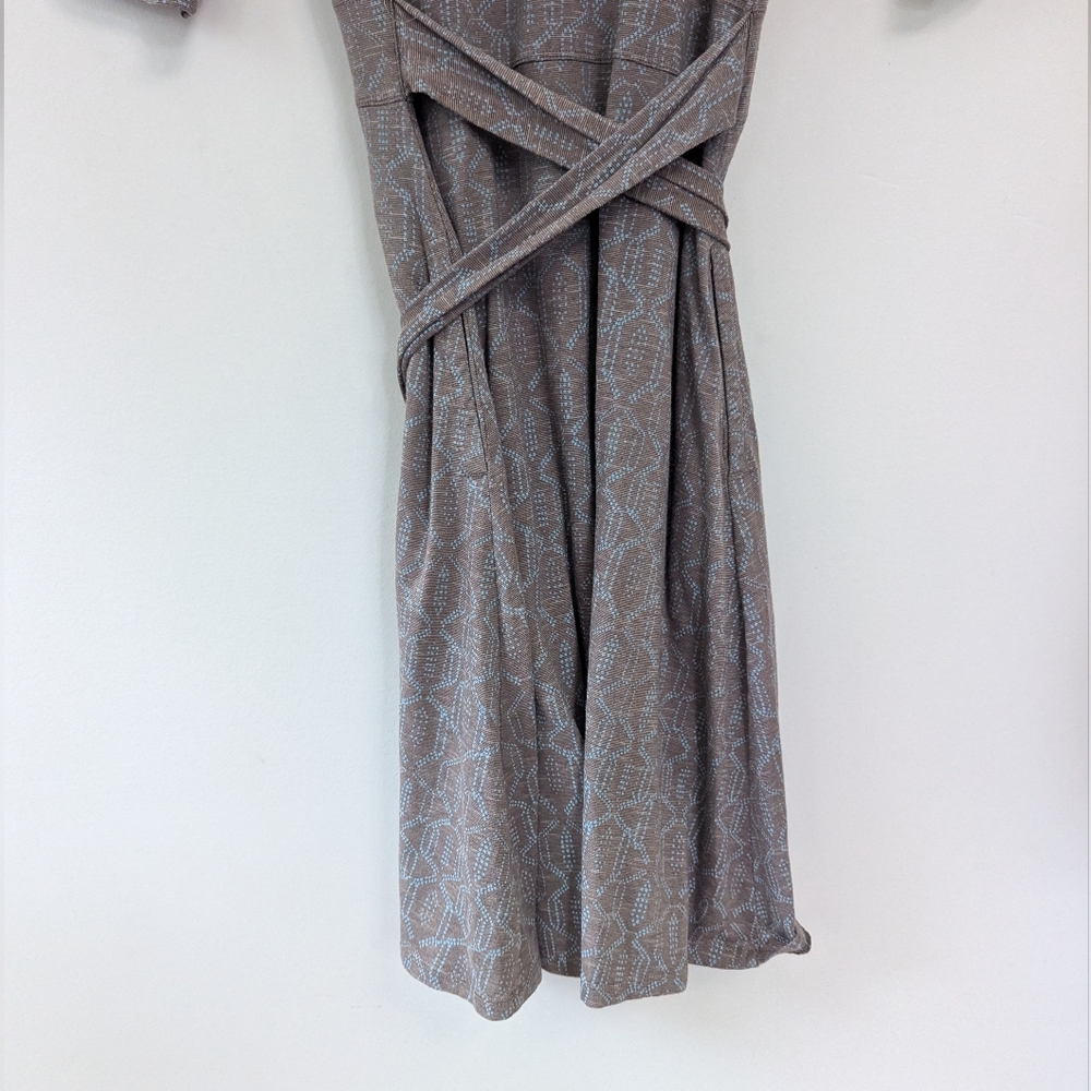 Toad&Co Cue Cafe Wrap Organic‎ Cotton Patterned Dress - Picture 12 of 12